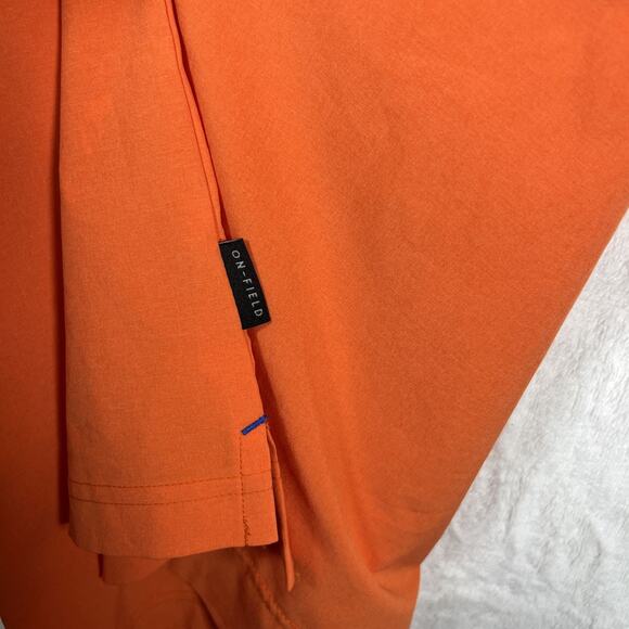 Florida Gators Nike Crable Polo Mens Small Coaches Orange Snap On-Field Dri Fit - Picture 4 of 11